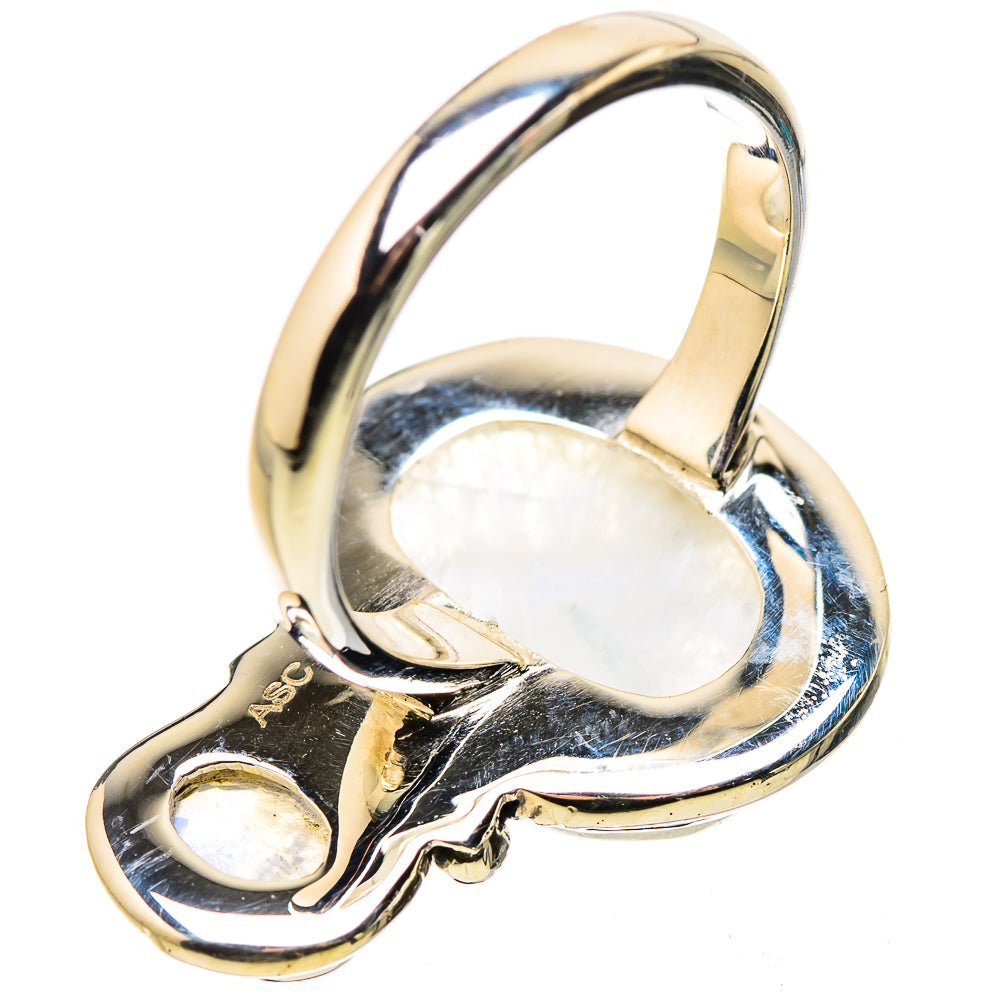 Rainbow Moonstone Rings handcrafted by Ana Silver Co - RING134420 - Photo 3