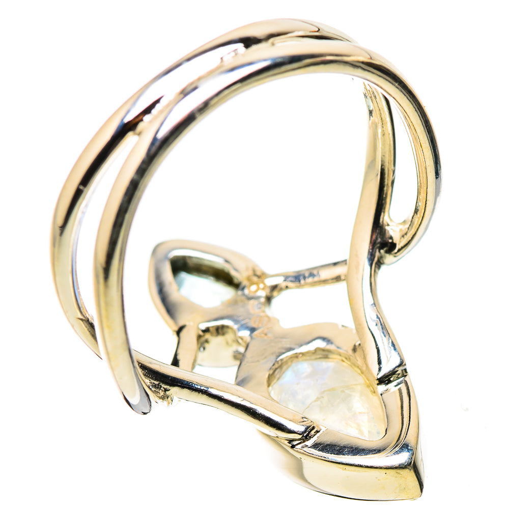 Rainbow Moonstone Rings handcrafted by Ana Silver Co - RING134423 - Photo 3
