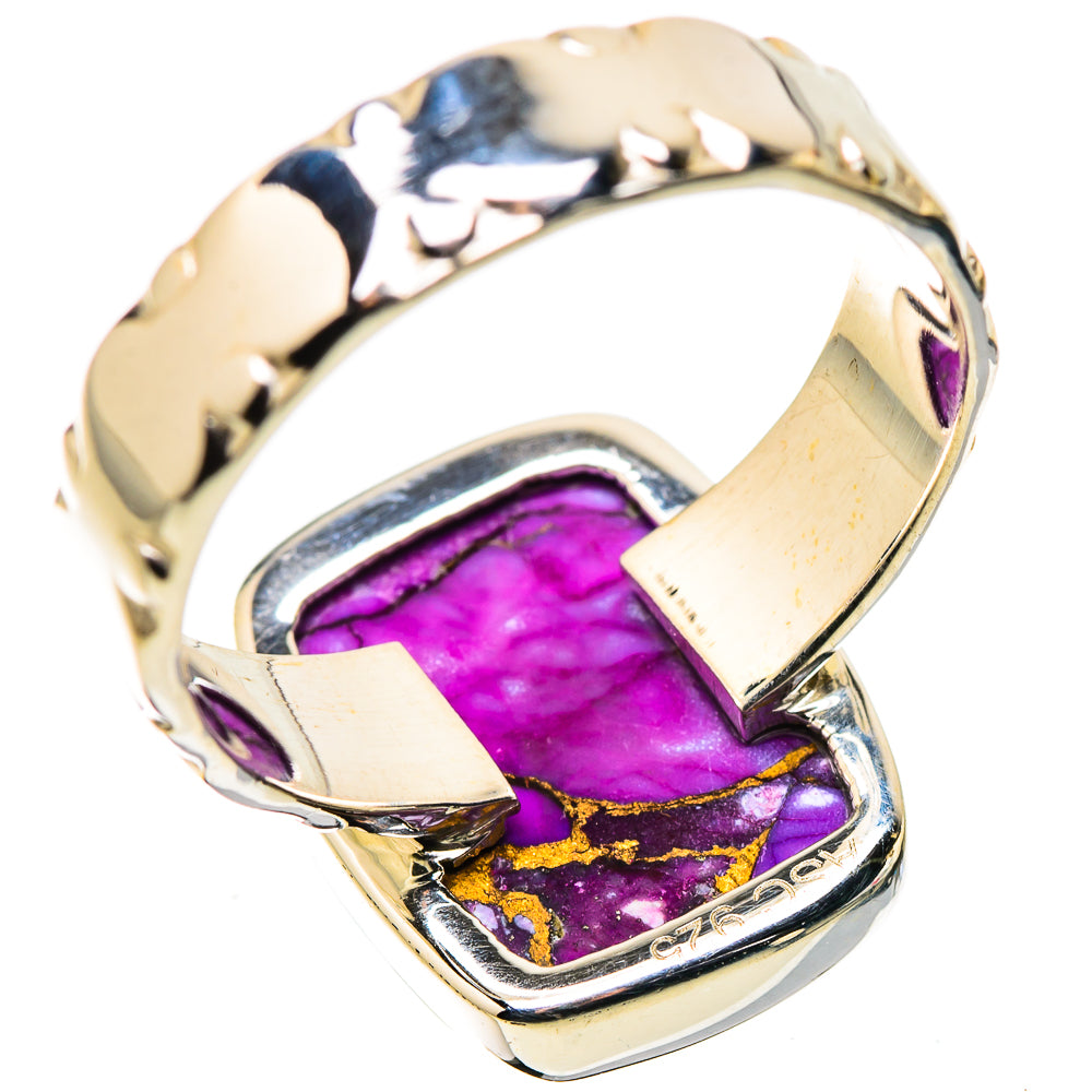 Purple Copper Composite Turquoise Rings handcrafted by Ana Silver Co - RING134439 - Photo 3