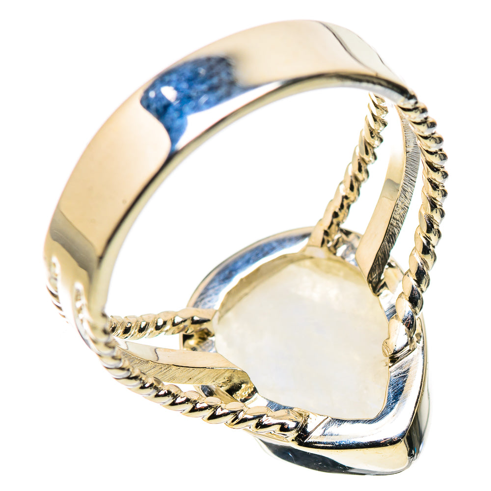 Rainbow Moonstone Rings handcrafted by Ana Silver Co - RING134445 - Photo 3
