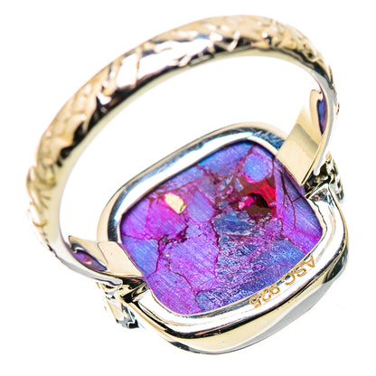 Purple Copper Composite Turquoise Rings handcrafted by Ana Silver Co - RING134458 - Photo 3