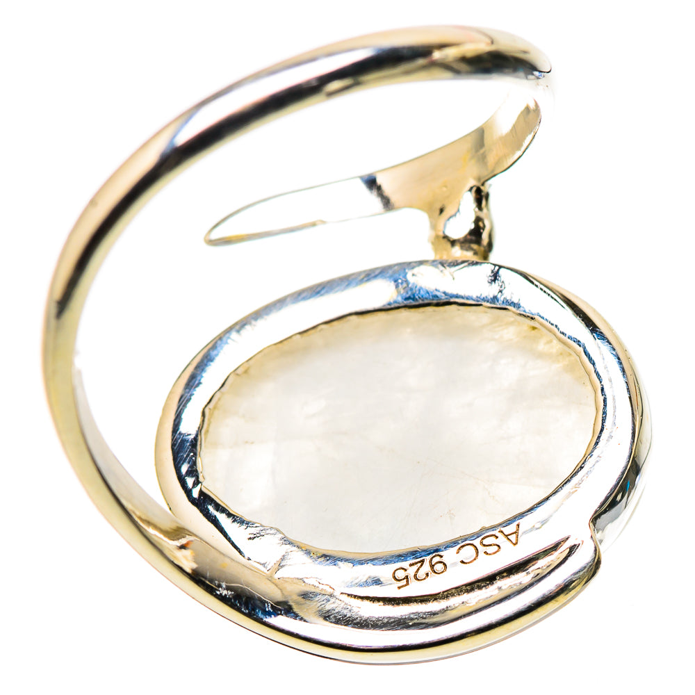 Rainbow Moonstone Rings handcrafted by Ana Silver Co - RING134461 - Photo 3