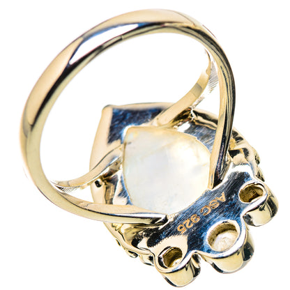 Rainbow Moonstone Rings handcrafted by Ana Silver Co - RING134462 - Photo 3
