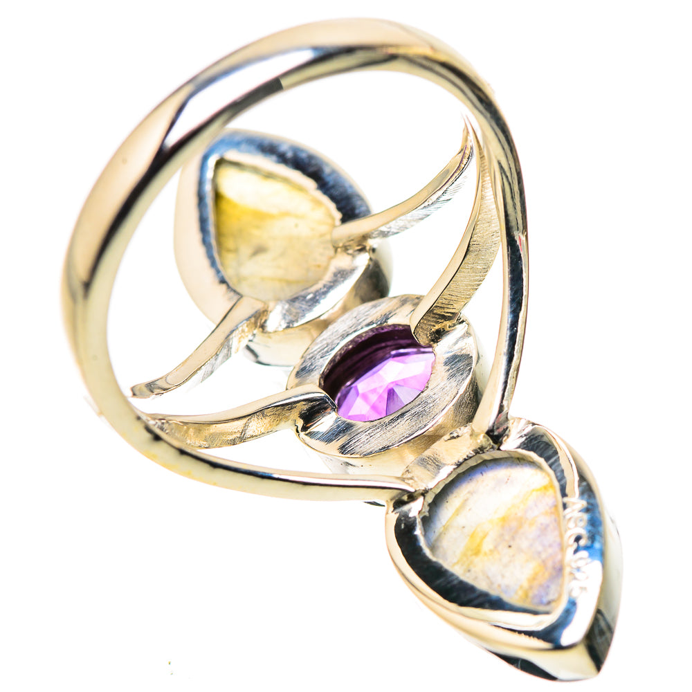 Labradorite Rings handcrafted by Ana Silver Co - RING134482 - Photo 3