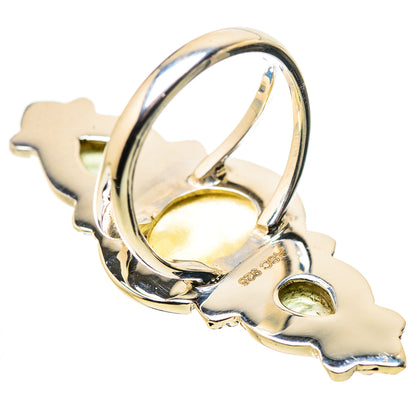 Libyan Desert Glass Rings handcrafted by Ana Silver Co - RING134500 - Photo 3