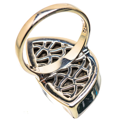AAA Canadian Ammolite Rings handcrafted by Ana Silver Co - RING134515