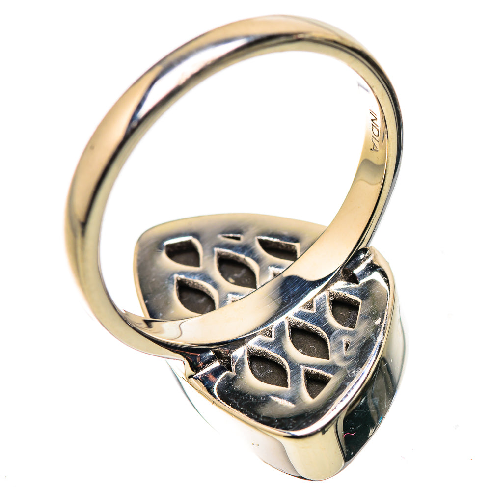 AAA Canadian Ammolite Rings handcrafted by Ana Silver Co - RING134521