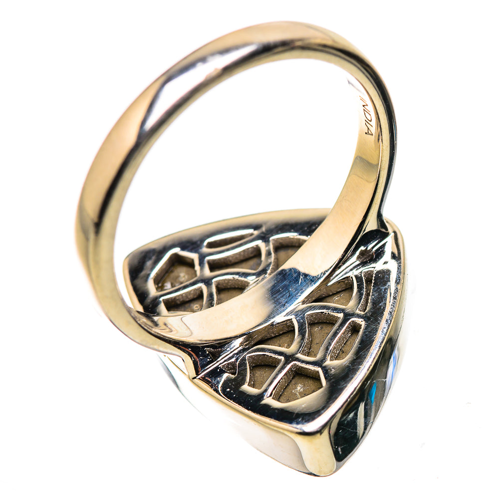AAA Canadian Ammolite Rings handcrafted by Ana Silver Co - RING134524