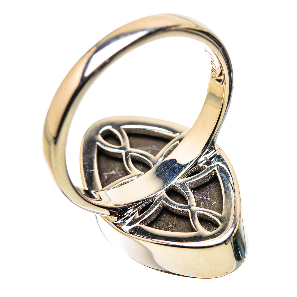 AAA Canadian Ammolite Rings handcrafted by Ana Silver Co - RING134525