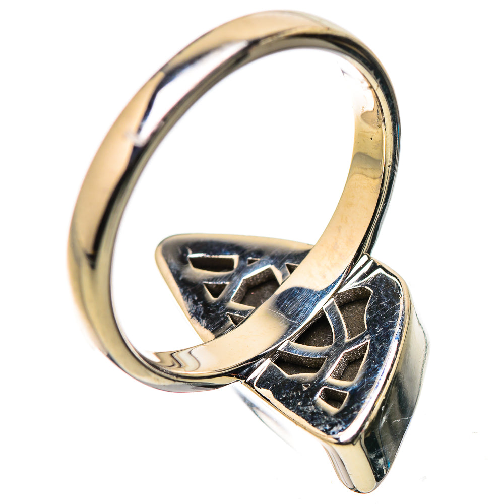 AAA Canadian Ammolite Rings handcrafted by Ana Silver Co - RING134528