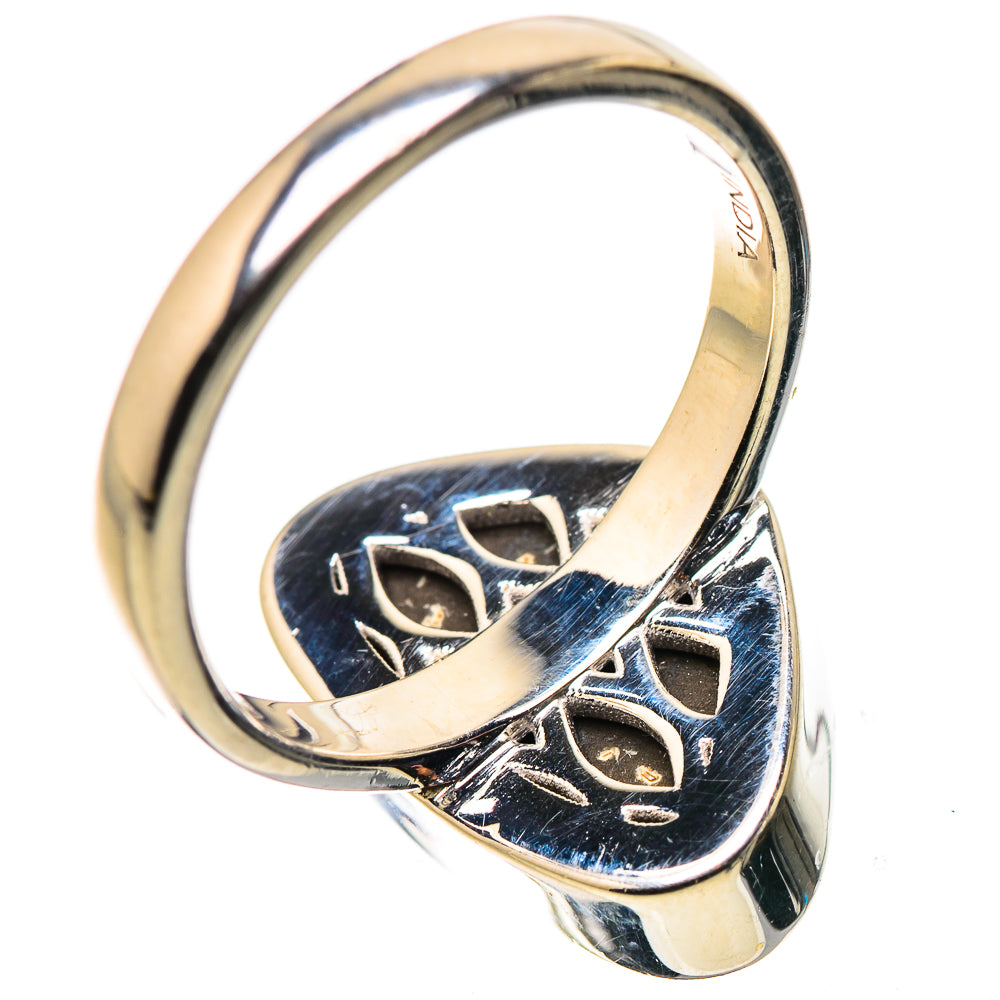 AAA Canadian Ammolite Rings handcrafted by Ana Silver Co - RING134531