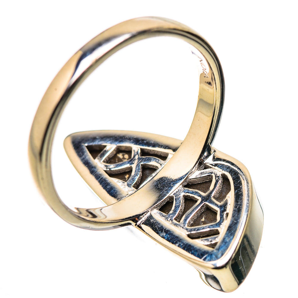AAA Canadian Ammolite Rings handcrafted by Ana Silver Co - RING134532