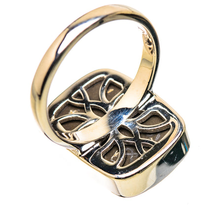 AAA Canadian Ammolite Rings handcrafted by Ana Silver Co - RING134533