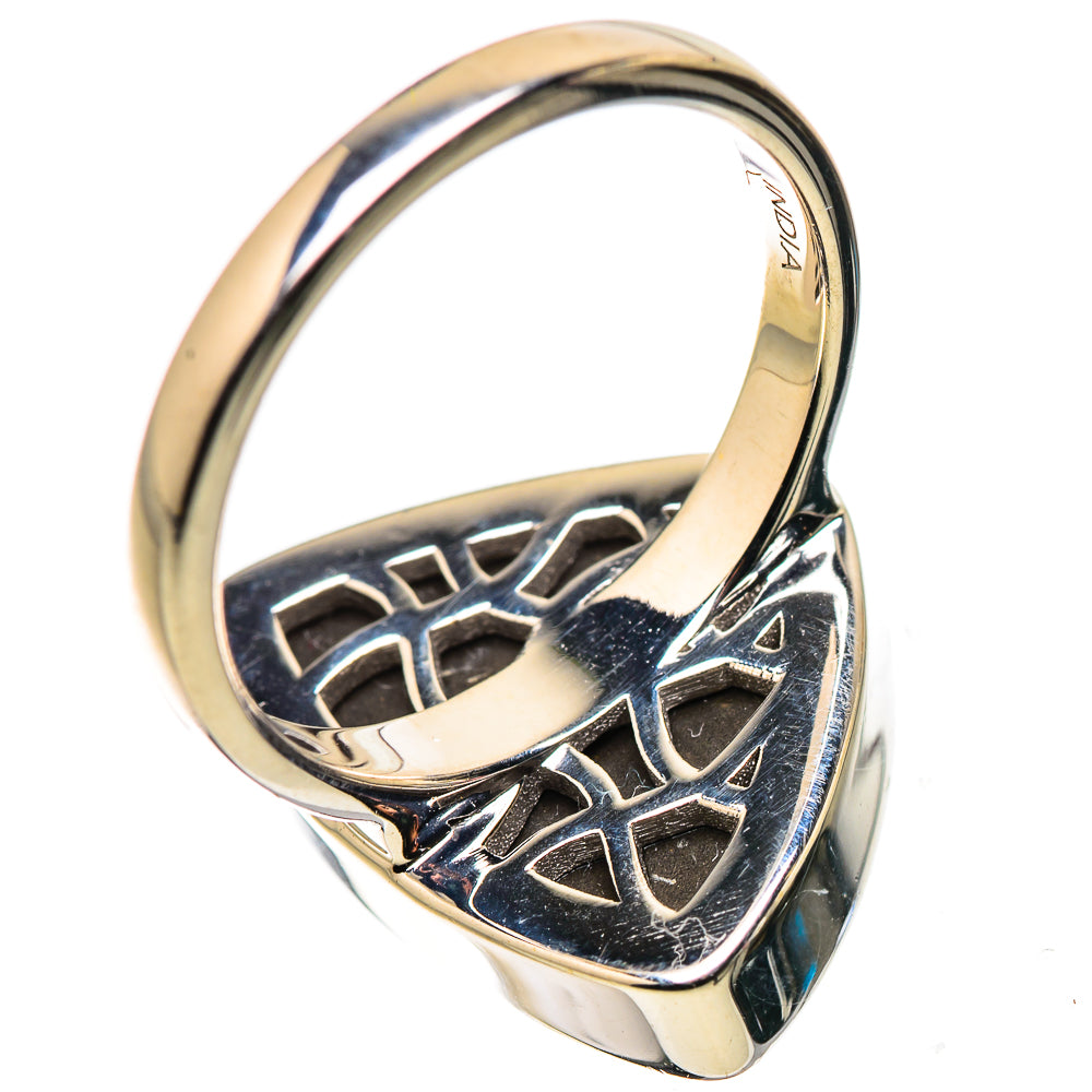 AAA Canadian Ammolite Rings handcrafted by Ana Silver Co - RING134534
