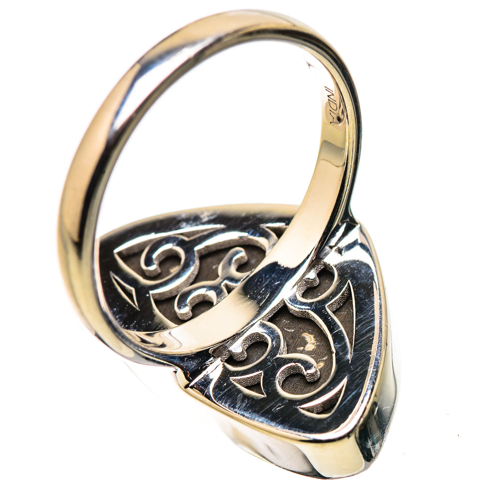 AAA Canadian Ammolite Rings handcrafted by Ana Silver Co - RING134538