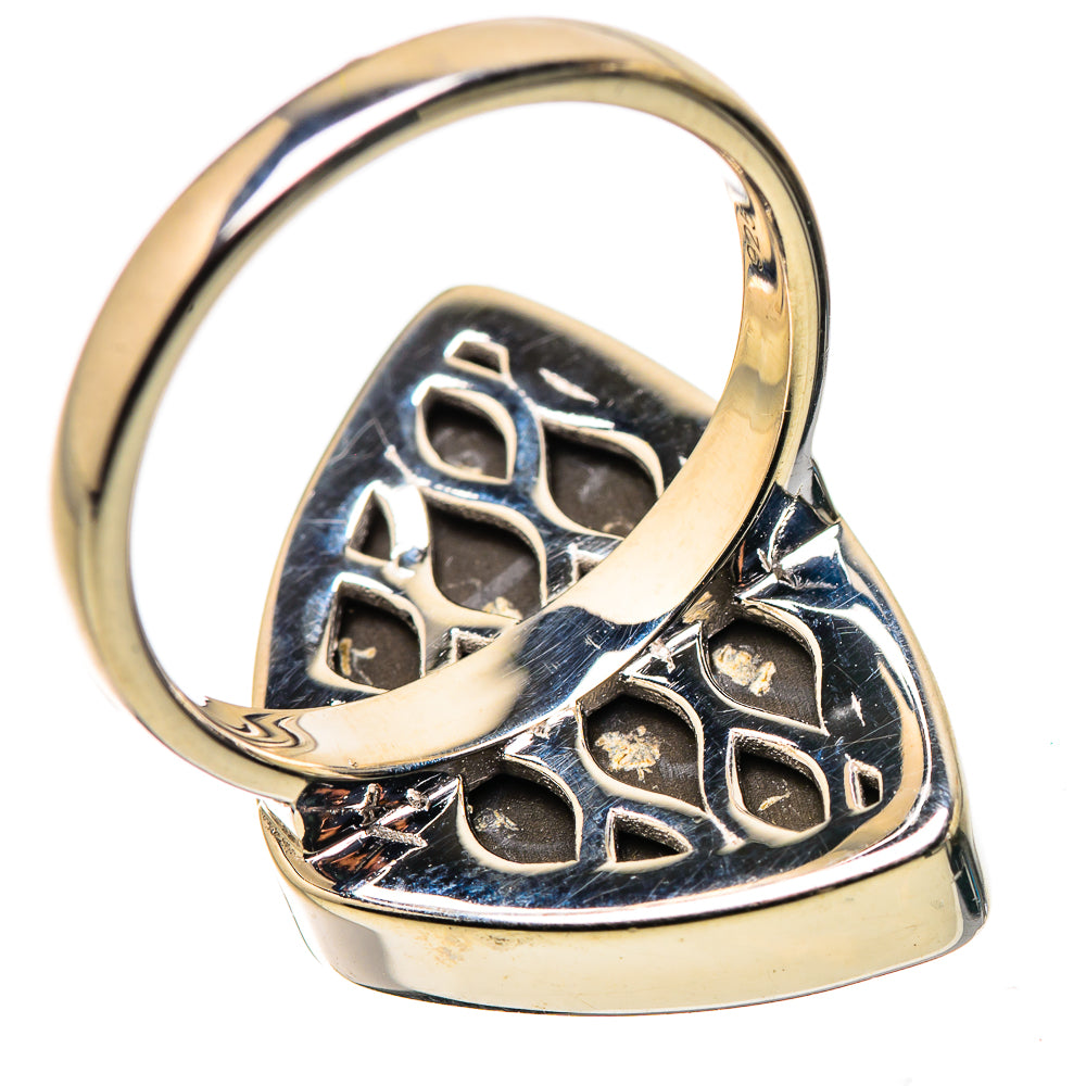 AAA Canadian Ammolite Rings handcrafted by Ana Silver Co - RING134540