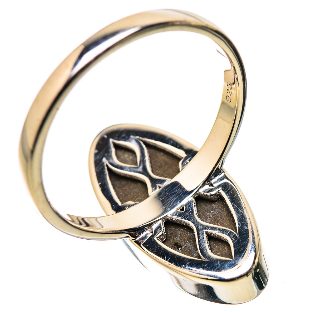 AAA Canadian Ammolite Rings handcrafted by Ana Silver Co - RING134548