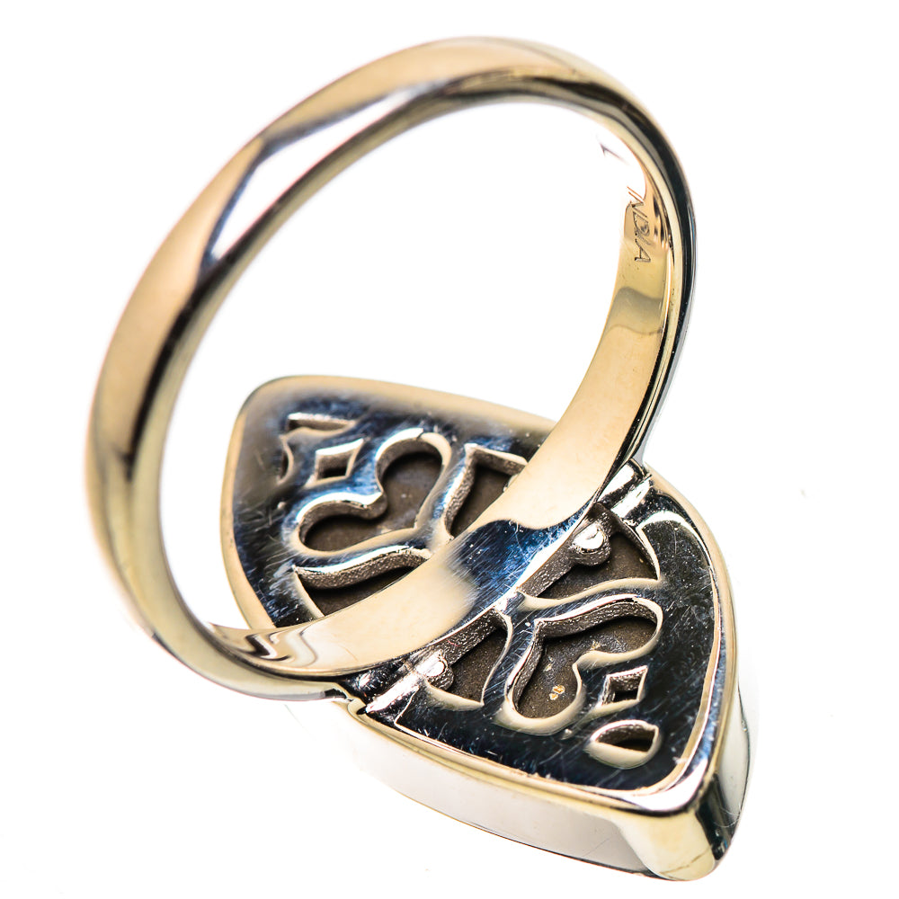 AAA Canadian Ammolite Rings handcrafted by Ana Silver Co - RING134550