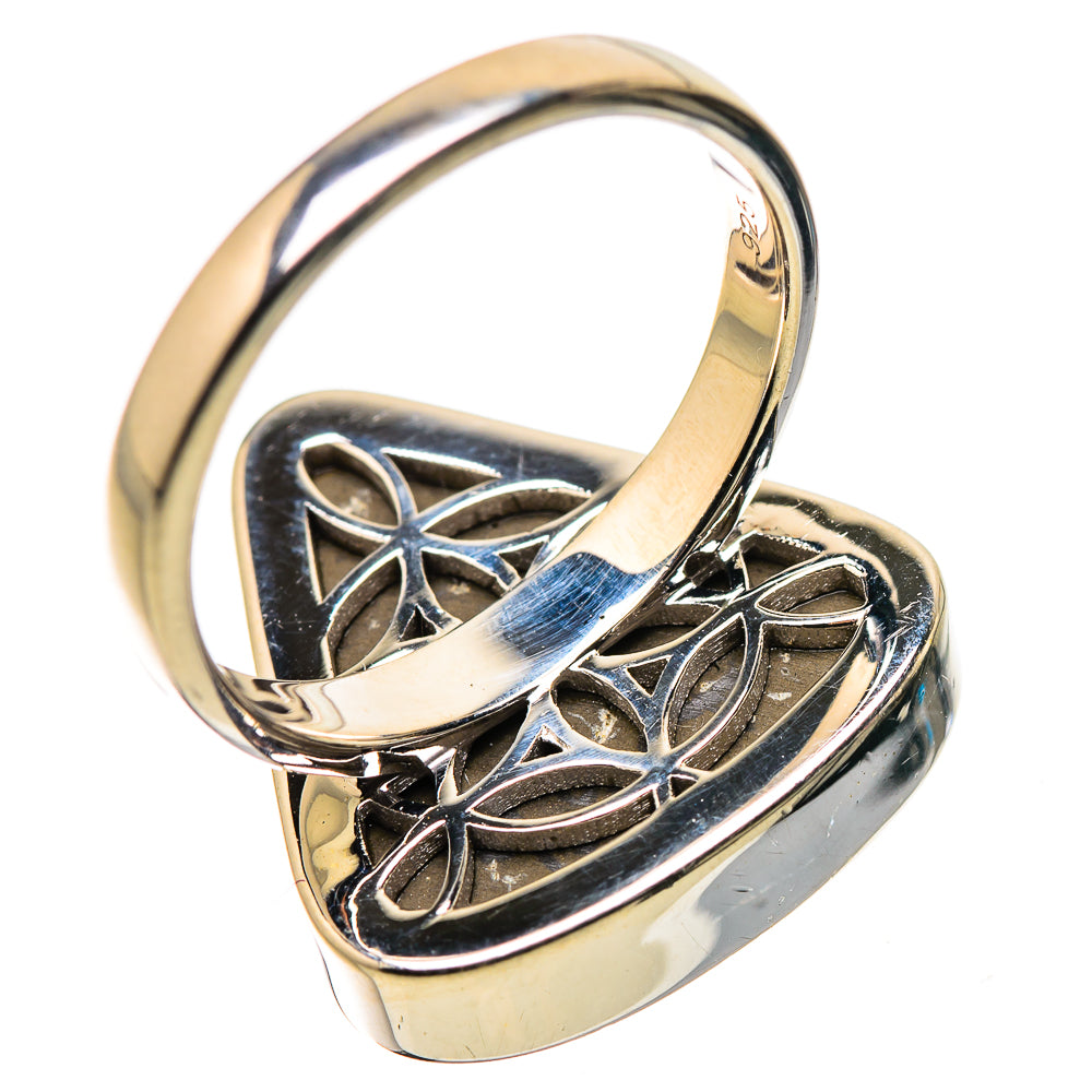 AAA Canadian Ammolite Rings handcrafted by Ana Silver Co - RING134551