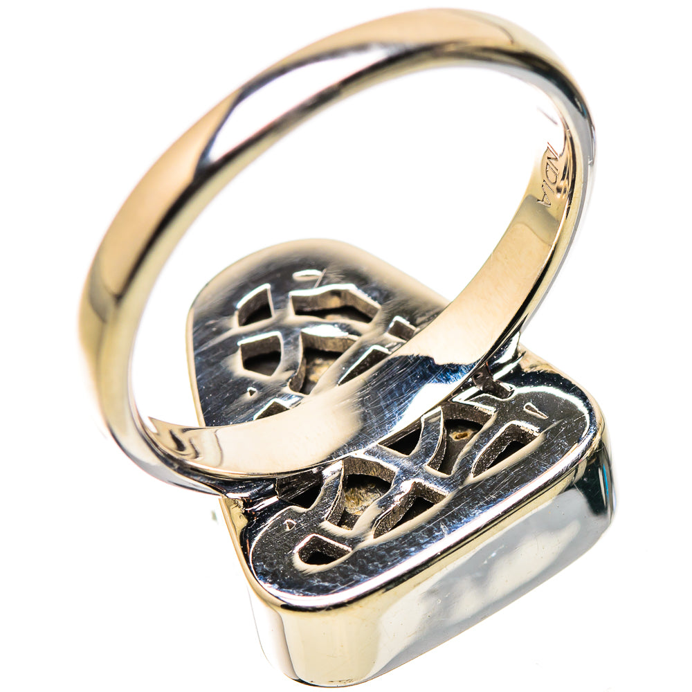 AAA Canadian Ammolite Rings handcrafted by Ana Silver Co - RING134554