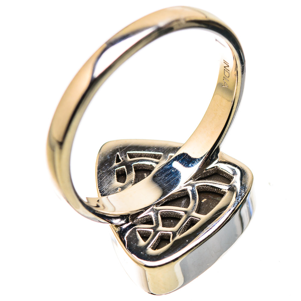 AAA Canadian Ammolite Rings handcrafted by Ana Silver Co - RING134557
