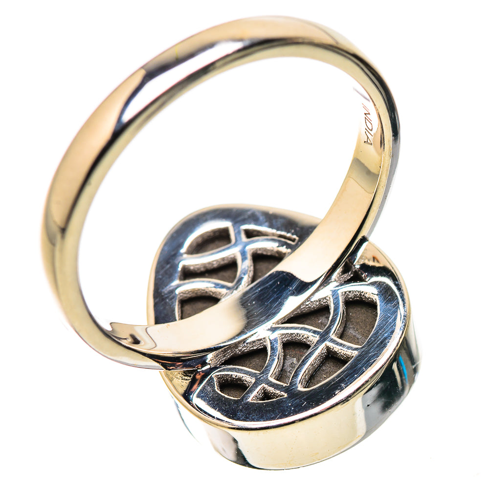 AAA Canadian Ammolite Rings handcrafted by Ana Silver Co - RING134564