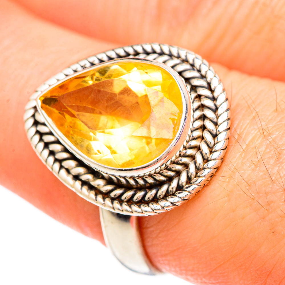 Citrine Rings handcrafted by Ana Silver Co - RING100000