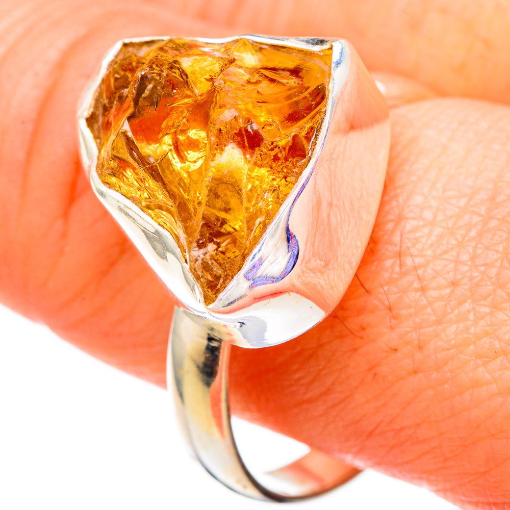 Citrine Rings handcrafted by Ana Silver Co - RING100001