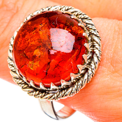 Baltic Amber Rings handcrafted by Ana Silver Co - RING100002