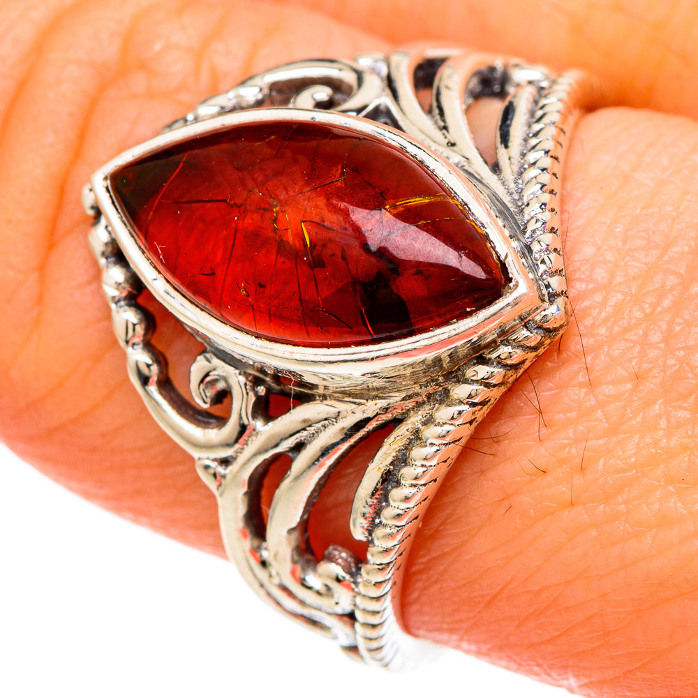 Baltic Amber Rings handcrafted by Ana Silver Co - RING100003