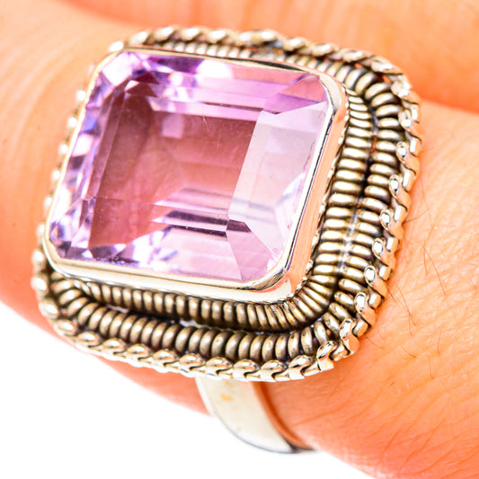 Kunzite Rings handcrafted by Ana Silver Co - RING100008