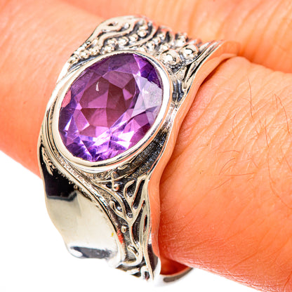 Amethyst Rings handcrafted by Ana Silver Co - RING100009