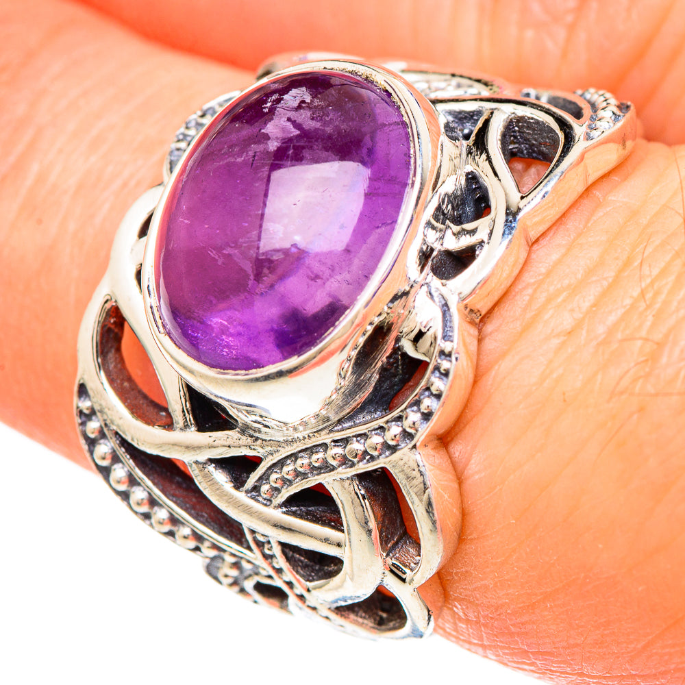 Amethyst Rings handcrafted by Ana Silver Co - RING100012