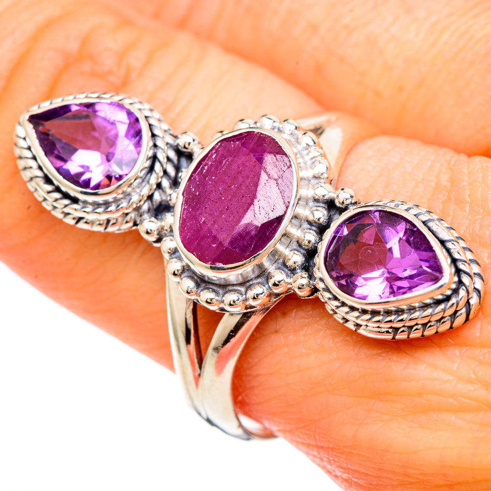 Ruby Rings handcrafted by Ana Silver Co - RING100013