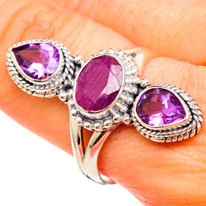 Ruby Rings handcrafted by Ana Silver Co - RING100013