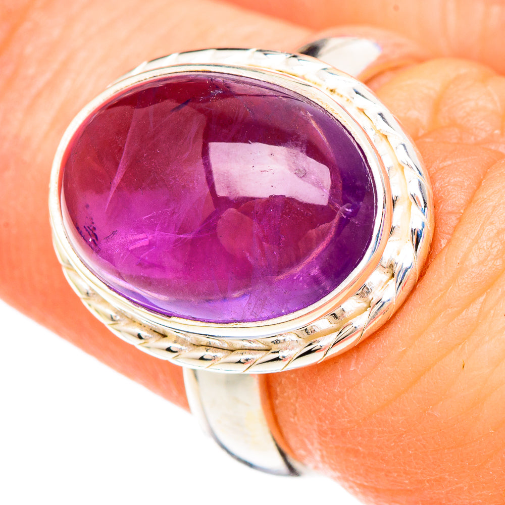 Amethyst Rings handcrafted by Ana Silver Co - RING100015