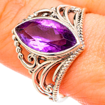 Amethyst Rings handcrafted by Ana Silver Co - RING100016