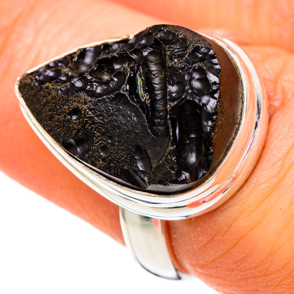 Tektite Rings handcrafted by Ana Silver Co - RING100018