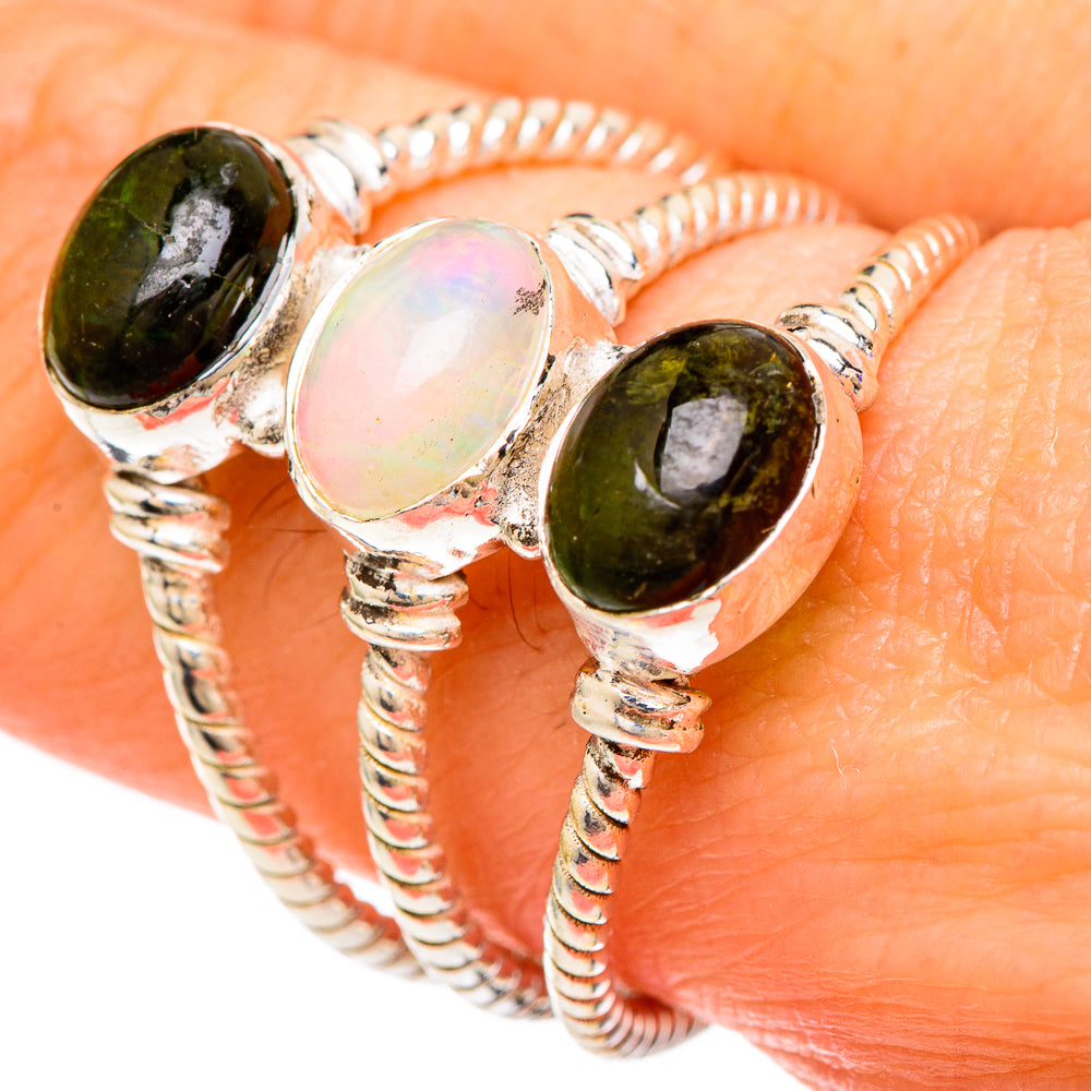 Ethiopian Opal Rings handcrafted by Ana Silver Co - RING100022