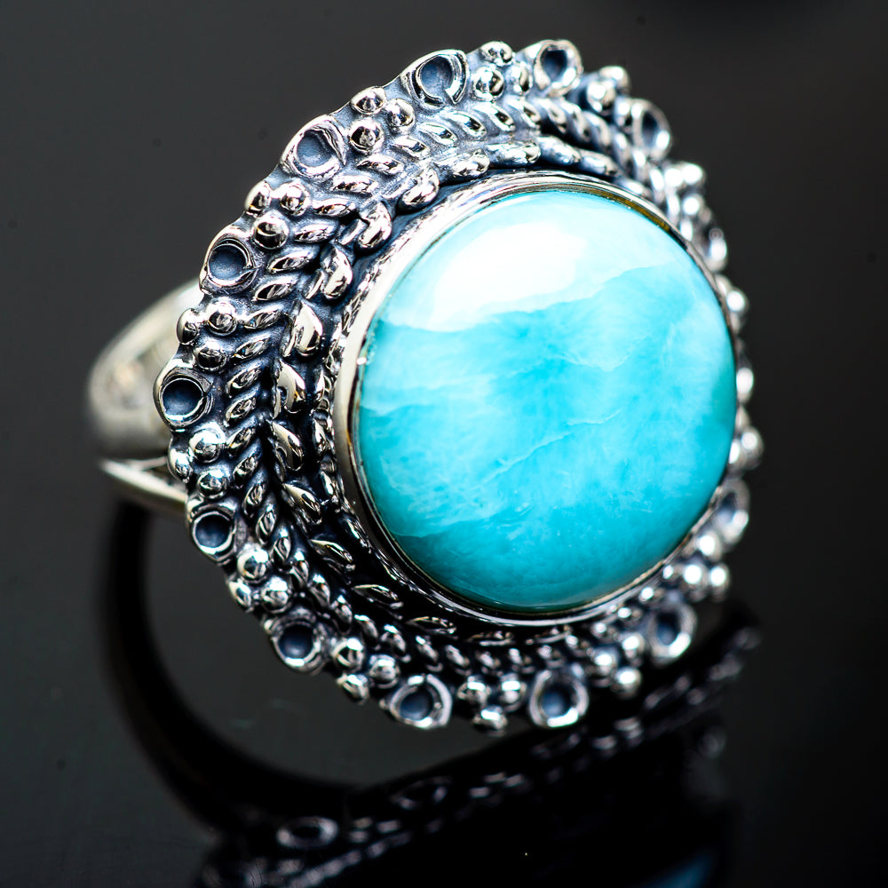Larimar Rings handcrafted by Ana Silver Co - RING1000249