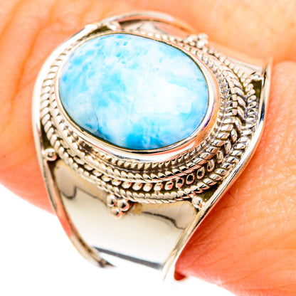 Larimar Rings handcrafted by Ana Silver Co - RING100024