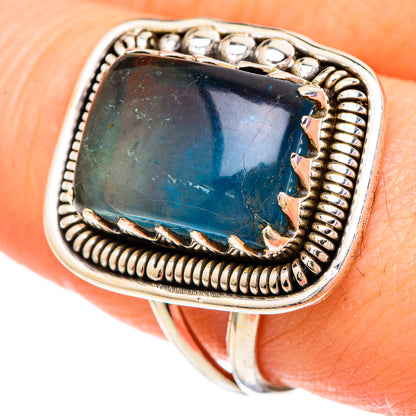 Blue Fluorite Rings handcrafted by Ana Silver Co - RING100028