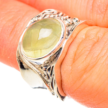 Prehnite Rings handcrafted by Ana Silver Co - RING100034