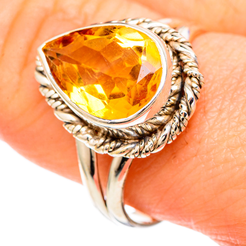 Citrine Rings handcrafted by Ana Silver Co - RING100038