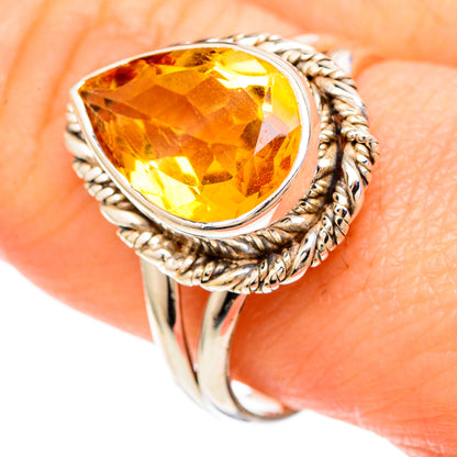 Citrine Rings handcrafted by Ana Silver Co - RING100038