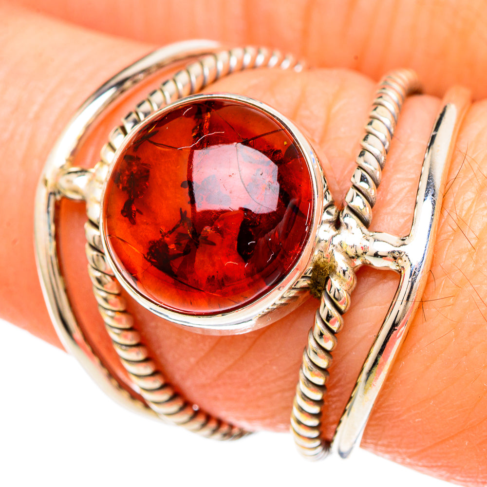 Baltic Amber Rings handcrafted by Ana Silver Co - RING100040