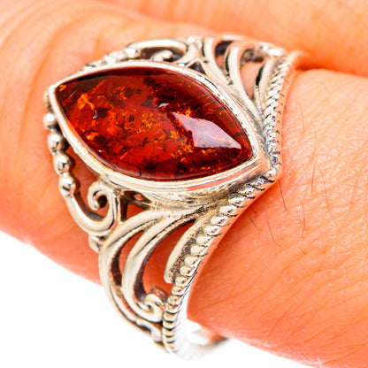 Baltic Amber Rings handcrafted by Ana Silver Co - RING100041