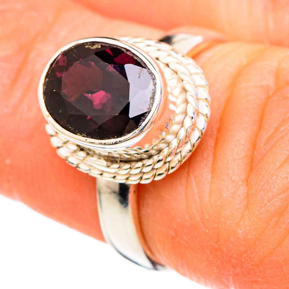 Garnet Rings handcrafted by Ana Silver Co - RING100044