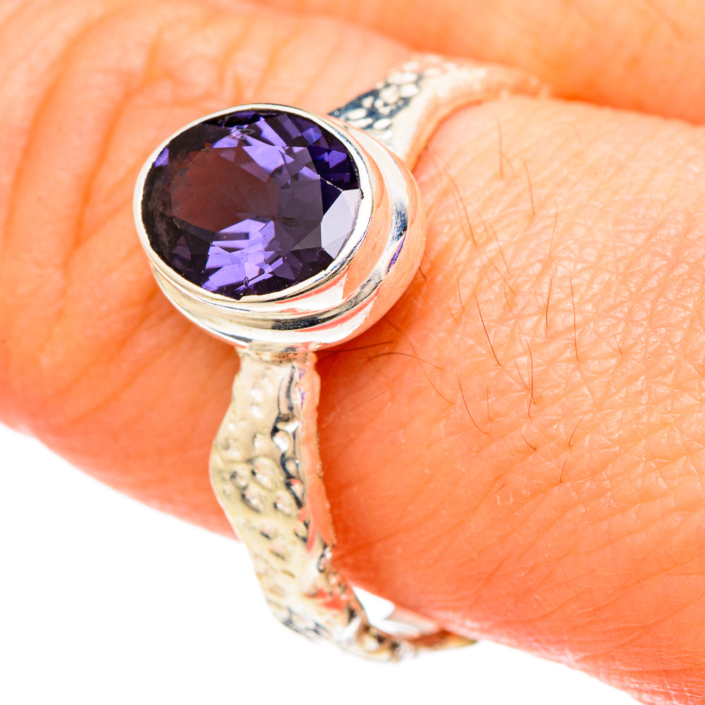 Violet Spinel Rings handcrafted by Ana Silver Co - RING100046