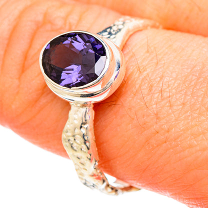 Violet Spinel Rings handcrafted by Ana Silver Co - RING100046